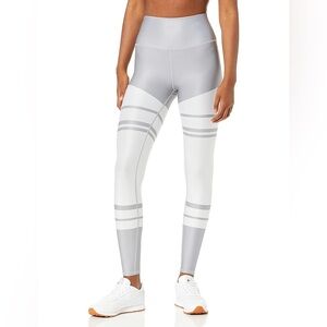 ALO Yoga Gray and White Leggings